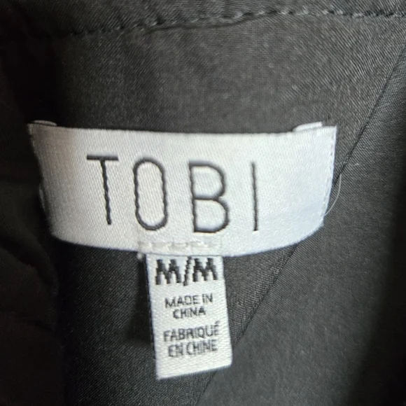 Tobi Rose Black Multi Embroidered Bodycon Dress, Size Medium - Picture 6 of 6